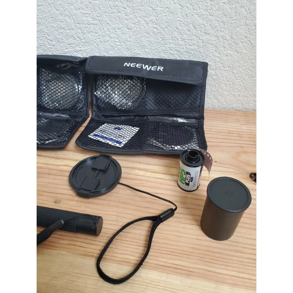 Neewer Camera Accessories Set Lot Filters  Selfie Stick Film Brush Lens Cap